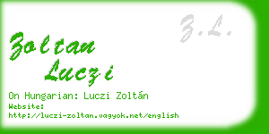 zoltan luczi business card